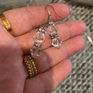 Swarovski crystal beads custom made earrings